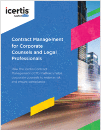 Contract Management for Corporate Counsels and Legal Professionals