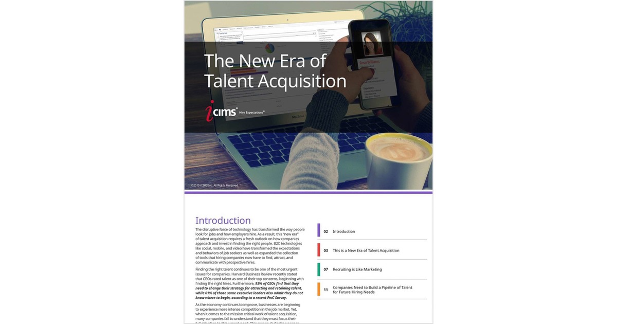 The New Era of Talent Acquisition