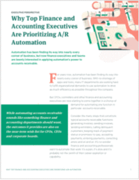 Why Top Finance and Accounting Executives Are Prioritizing A/R Automation
