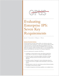 Evaluating Enterprise IPS: Seven Key Requirements