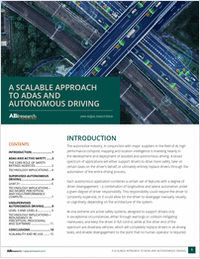 A Scalable Approach To ADAS and Autonomous Driving