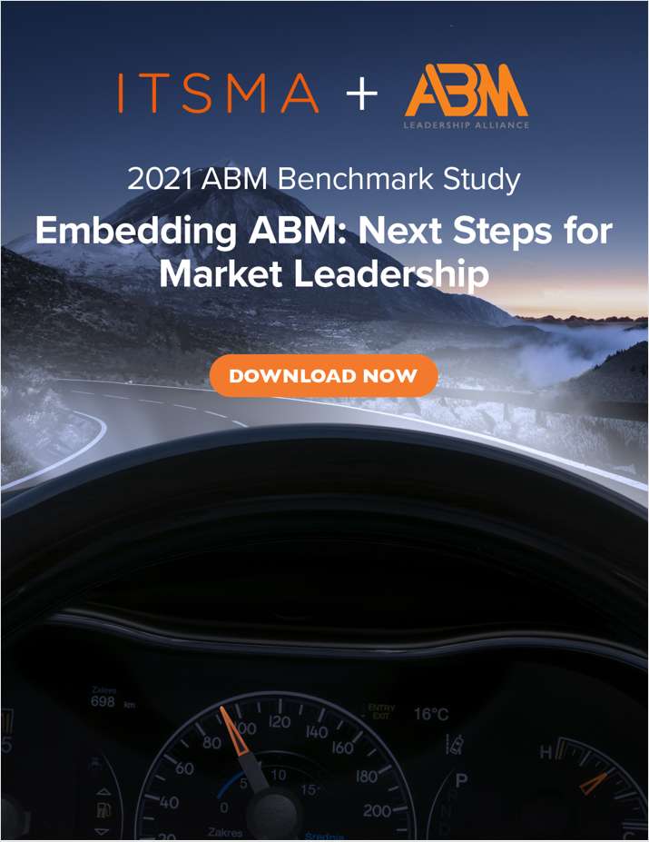 [2021 ABM Benchmark Study] Embedding ABM: Next Steps for Market Leadership
