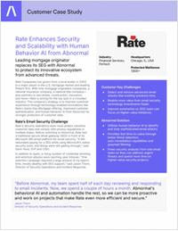 Rate Enhances Security and Scalability with Human Behavior AI from Abnormal