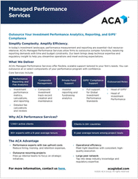 Outsource Your Investment Performance Analytics, Reporting, and GIPS� Compliance