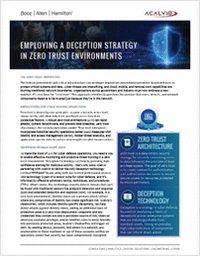Employing a Deception Strategy in Zero Trust Environments