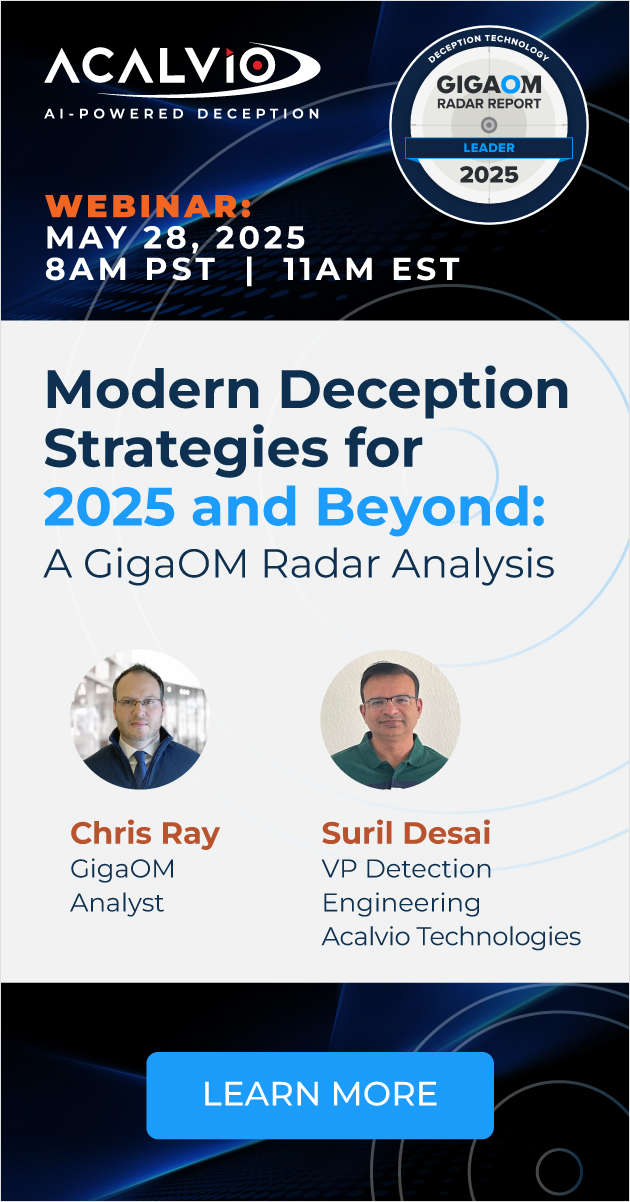 Modern deception strategies for 2025 and beyond: A GigaOm Radar Analysis
