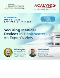 Health-ISAC Expert Webinar: Securing Medical Devices
