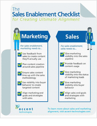Checklist: Creating Ultimate Sales and Marketing Alignment