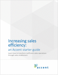 Increasing sales efficiency: an Accent starter guide