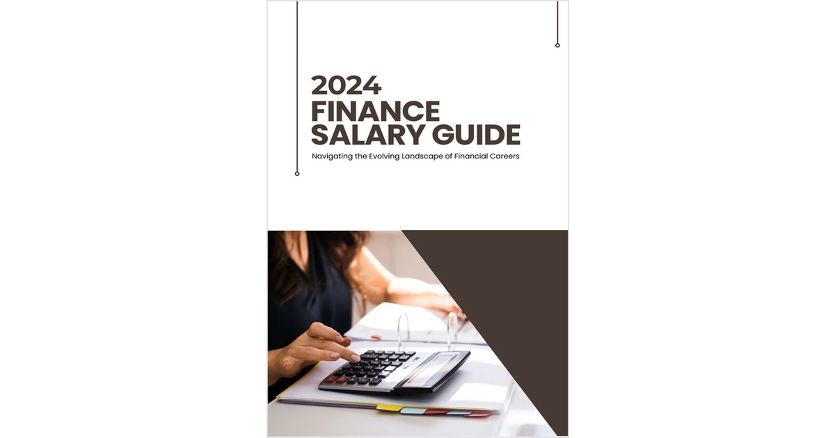 2024 Finance Salary Guide Free eGuide