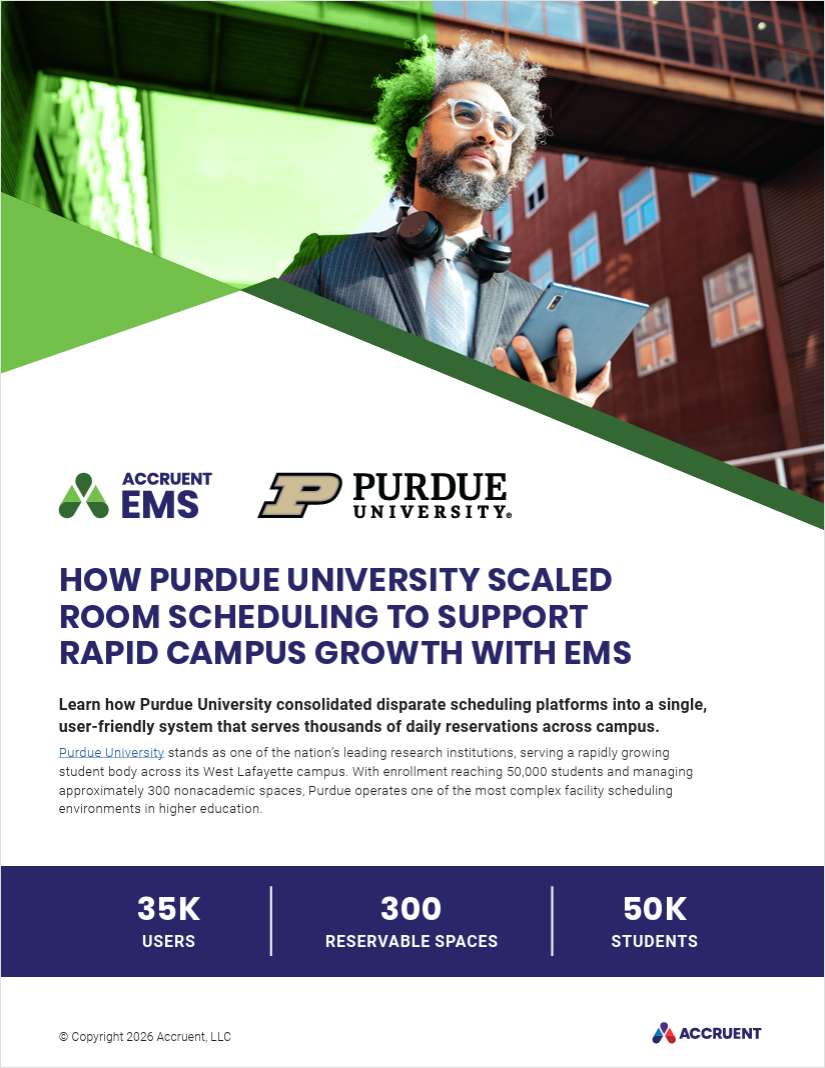 How Purdue University Scaled Room Scheduling To Support Rapid Campus Growth With Accruent EMS