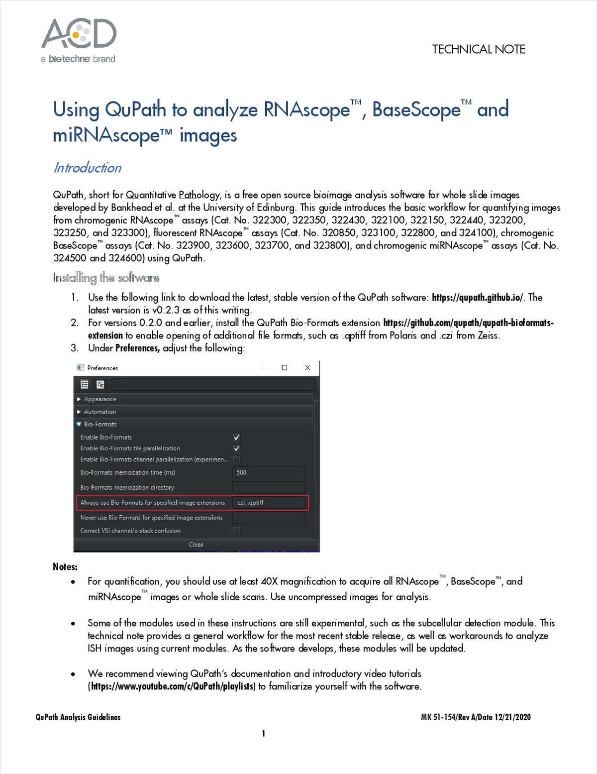 使用QuPath分析RNAscope, BaseScope和miRNAscope图像