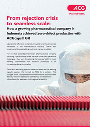 Reducing capsule rejection rates by 96% to enable zero-defect production