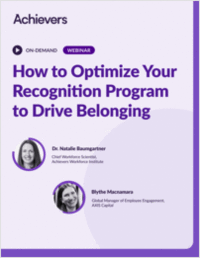 How to Optimize Your Employee Recognition Program to Drive Belonging