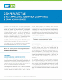 CEO Perspective: 5 Ways Marketing Automation Can Optimize & Grow Your Business