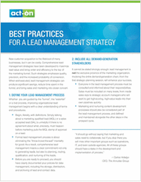 Best Practices for a Lead Management Strategy
