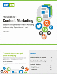 Attraction 101: Content Marketing