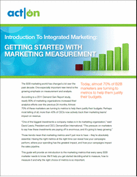 Introduction to Integrated Marketing: Getting Started with Marketing Measurement