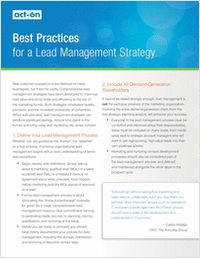 Best Practices for a Lead Management Strategy