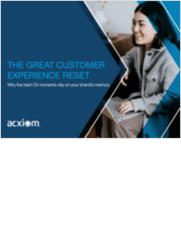 The Great CX Reset: Why the Best CX Moments Rely on Your Brand's Memory