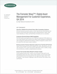 The Forrester Wave™: Digital Asset Management for Customer Experience, Q4 2014