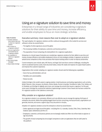 Using an E-signature Solution to Save Time and Money