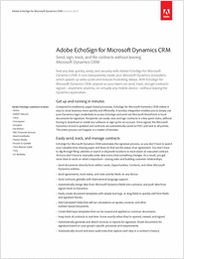 Adobe EchoSign for Microsoft Dynamics CRM
