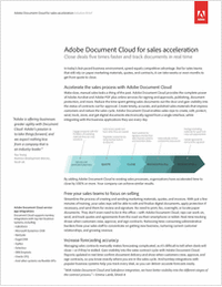Adobe Document Cloud for Sales Acceleration
