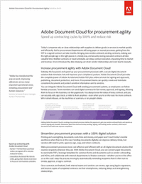 Adobe Document Cloud for Procurement Agility