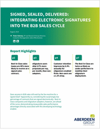 Signed, Sealed, Delivered: Integrating Electronic Signatures into the B2B Sales Cycle