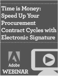 Time is Money: Speed Up Your Procurement Contract Cycles with Electronic Signatures