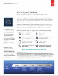 Adobe Document Cloud eSign Services and Salesforce