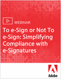 To e-Sign or Not To e-Sign: Simplifying Compliance with e-Signatures