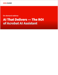 AI that Delivers -- The ROI of Acrobat AI Assistant