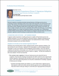 Customer Experience Drives E-Signature Adoption