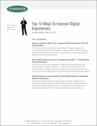 Top 10 Ways to Improve Digital Experiences