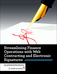 Streamlining Finance Operations with Web Contracting and Electronic Signatures