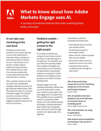 What to know about how Adobe Marketo Engage uses AI.