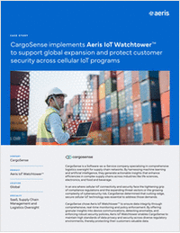 CargoSense implements Aeris IoT Watchtower™ to support global expansion and protect customer security across cellular IoT programs