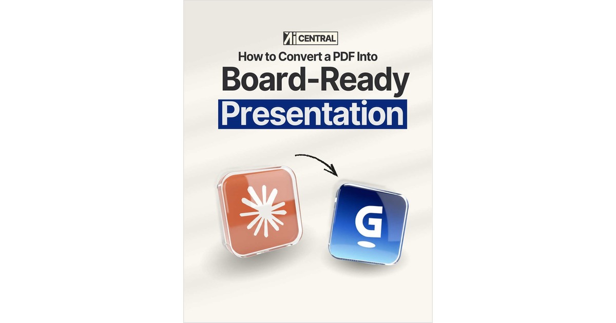 ChatGPT Workflow to Turn PDFs into Board-Ready Slides