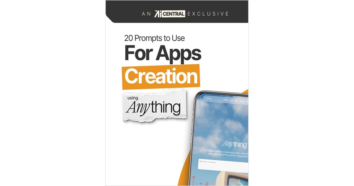 20 Prompts to Use For Apps Creation Using Anything
