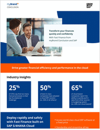 Transform your finances quickly and confidently With Fast Finance from myBrand Conclusion and SAP