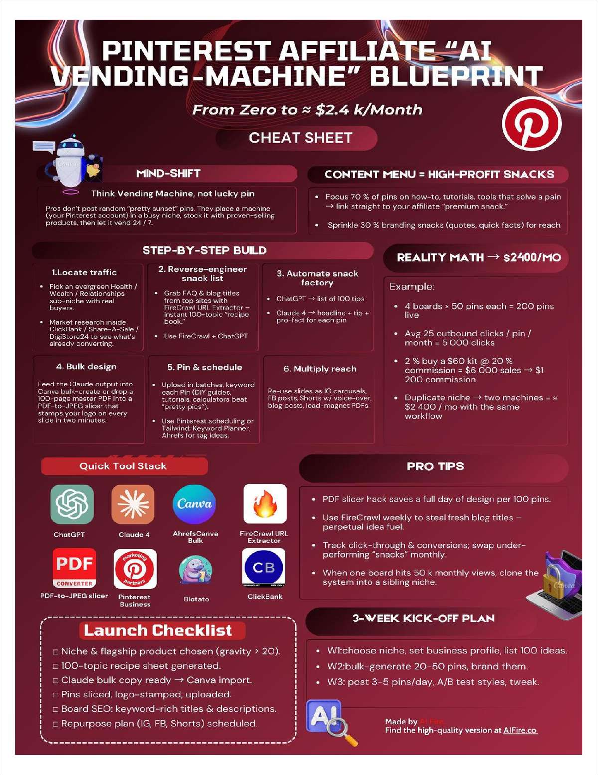 Pinterest Affiliate 'AI Vending-Machine' Blueprint