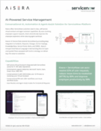Using AI-Powered Service Management ServiceNow Solution Brief