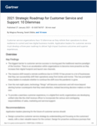 2021 Strategic Roadmap for Customer Service and Support