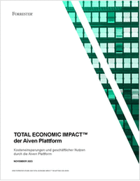 Total Economic Impact™ der Aiven Plattform