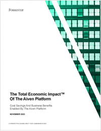 The Total Economic Impact™ Of The Aiven Platform.