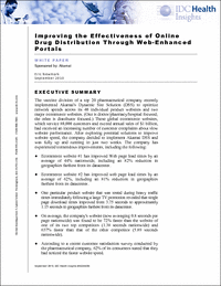 Improving the Effectiveness of Online Drug Distribution Through Web-Enhanced Portals