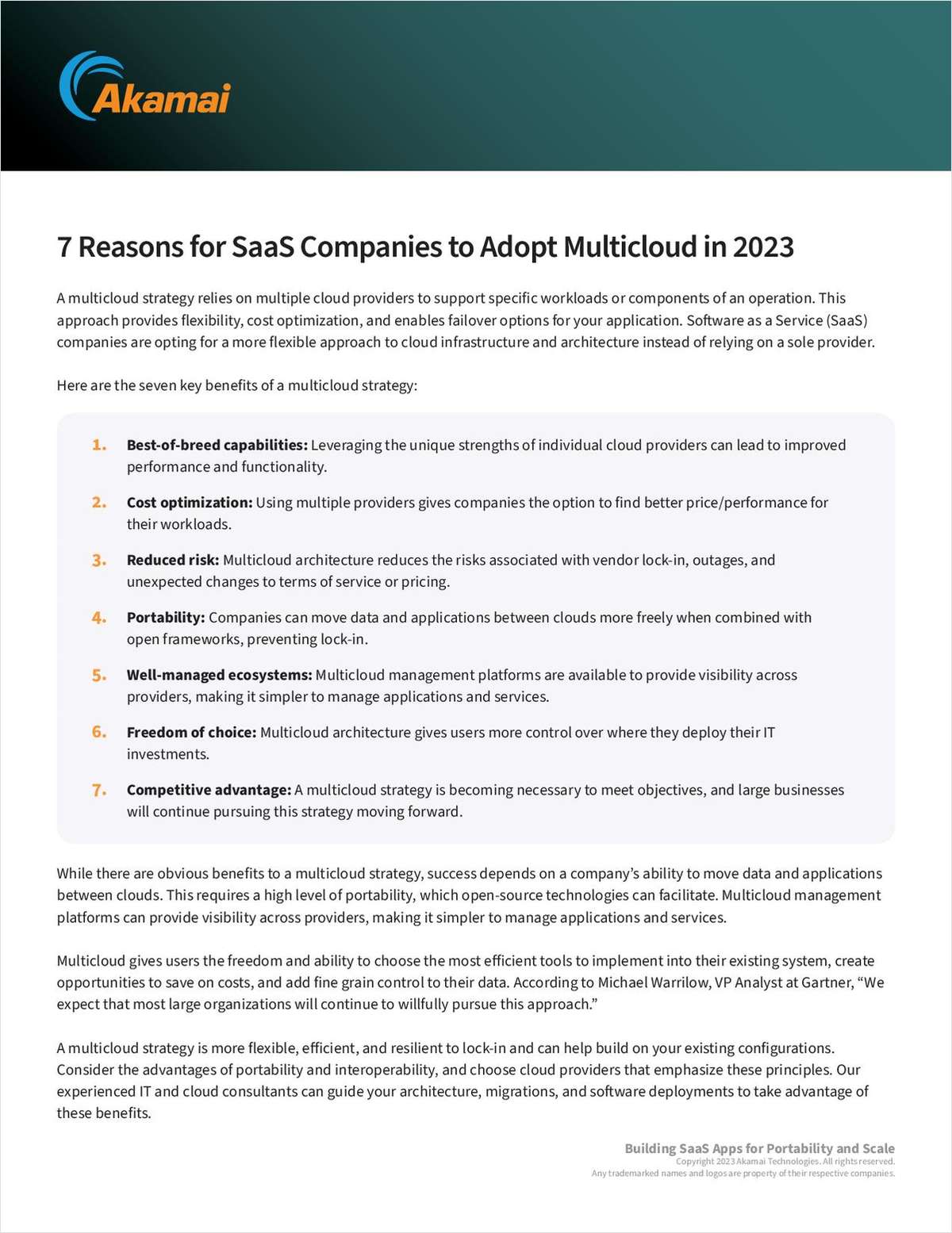 7 Reasons for SaaS Companies to Adopt Multicloud in 2023