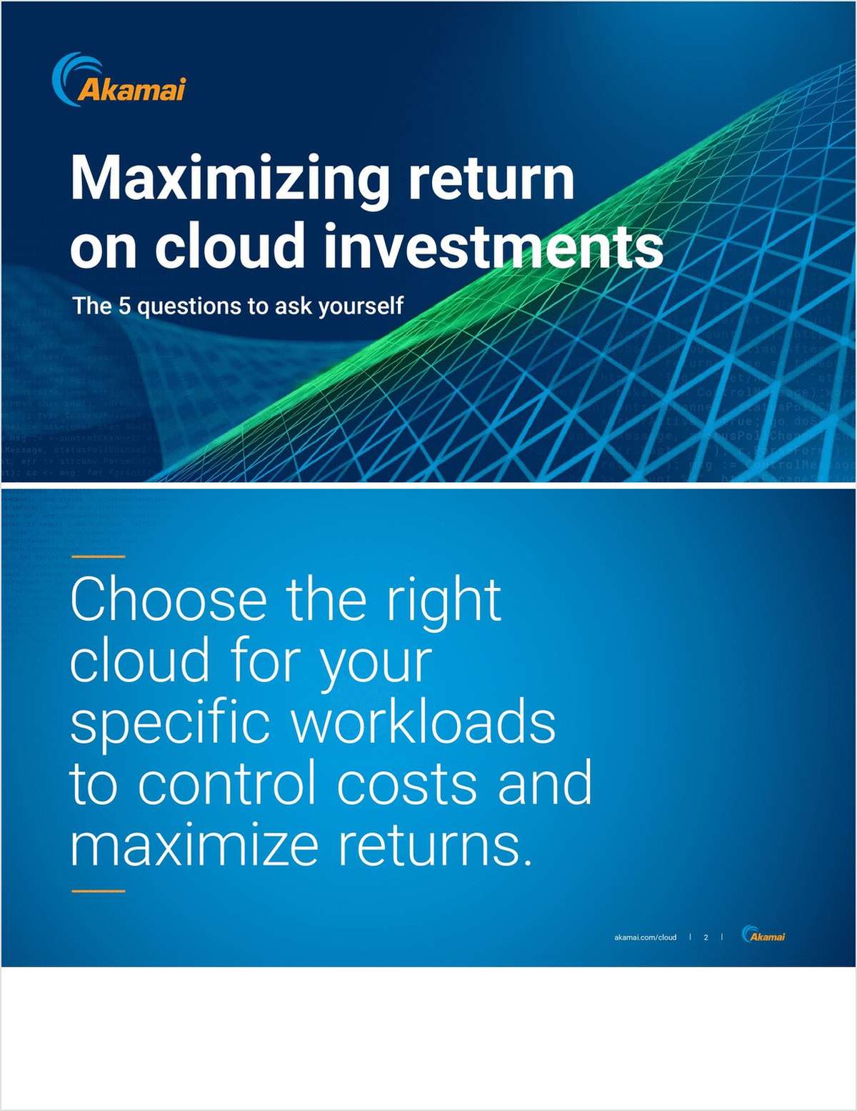 Maximizing Return on Cloud Investments
